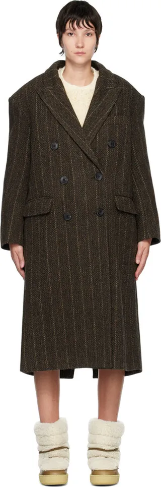 Isabel Marant Etoile Brown Lojima Coat
