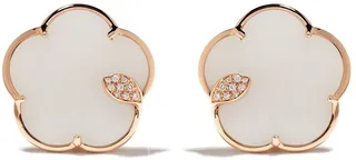 18kt rose gold diamond Bon Ton earrings