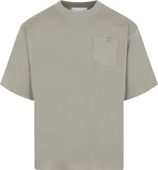 Sacai Logo Embroidered Crewneck T-Shirt