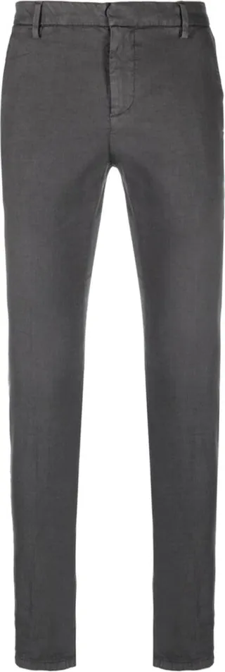 Pressed-Crease Slim-Cut Trousers