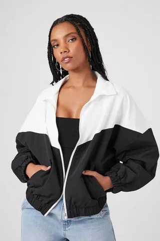 Colorblock Bomber Jacket