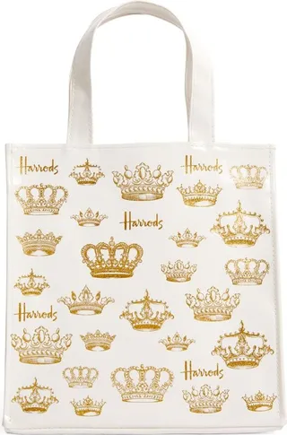 Harrods Small Crowns Shopper Bag