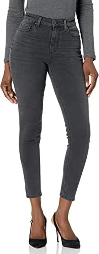 PAIGE Women's bomshell Ankle high Rise Skinny in Dark Magnet