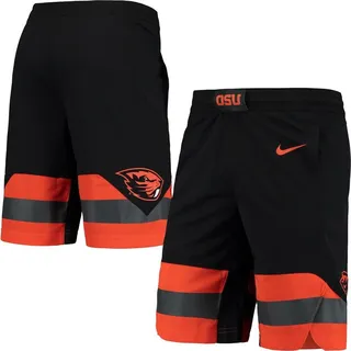 Men's Nike Black Oregon State Beavers Team Logo Replica Basketball Shorts