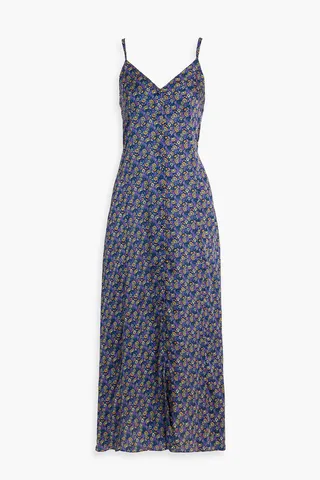 Ada gathered floral-print crepe maxi dress