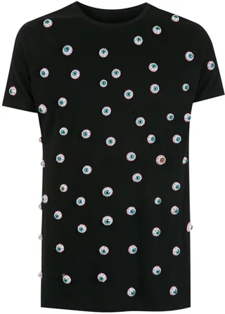 eyes-print cotton T-Shirt