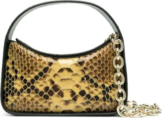 Millie snake-effect faux-leather mini bag