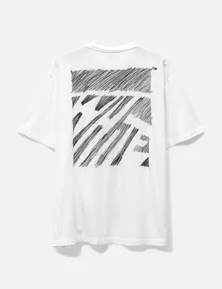 Scribble Diag Oversize Short Sleeve T-shirt