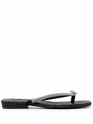 Crystal Skull Flip Flops