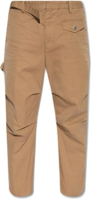 Dsquared2 Straight-Leg Raw-Hem Cropped Trousers