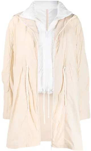 Layered-Design Hooded Parka