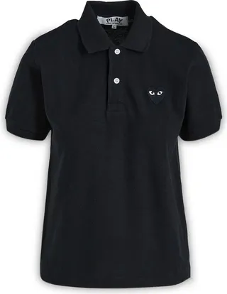 Comme des Garçons Play Logo Embroidered Polo Shirt