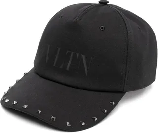 VLTN-print Rockstud cap