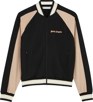Palm Angels Panelled Jersey Bomber Jacket
