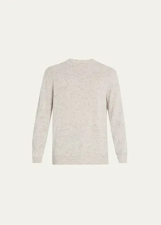 Men's Donegal Cashmere Crewneck Sweater