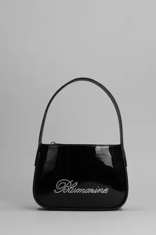 Hand Bag In Black Patent Leather
