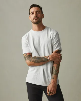 Premium Slub Crew Tee - Ice