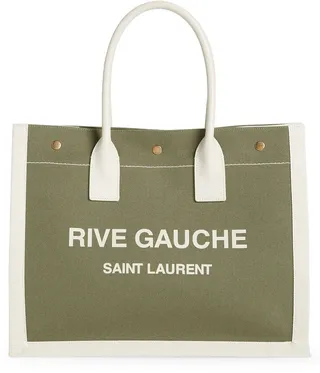 Small Rive Gauche Logo Canvas Tote