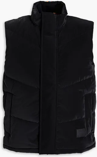Quilted padded shell vest
