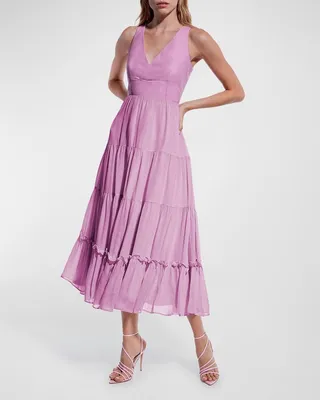 Clementine Recycled Leather Maxi Dress