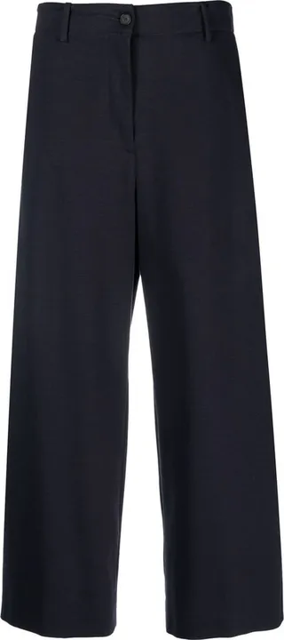 Cropped Wide-Leg Trousers