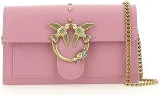 Logo Plaque Chain-link Crossbody Bag Pinko