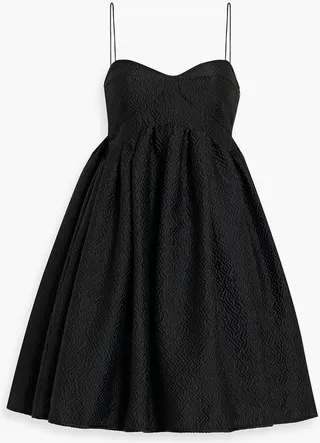 Hooda gathered seersucker mini dress