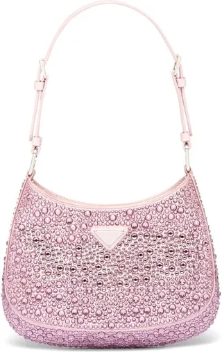 Cleo crystal-embellished shoulder bag