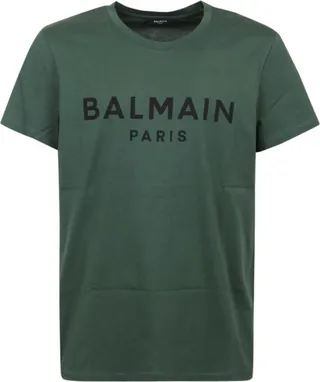 Balmain Logo Printed Crewneck T-Shirt