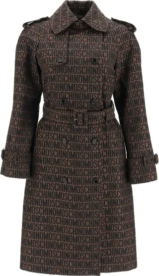 All-over Logo Trench Coat