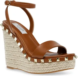 Shells Studded Espadrille Wedge Sandal