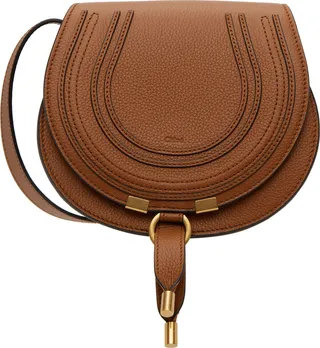 Chloé Tan Small Marcie Saddle Bag
