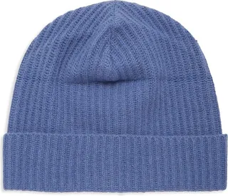 Ribbed Cashmere Beanie