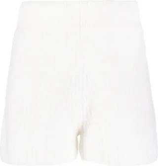 Chevron Knit Cashmere Shorts
