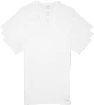 3-Pack Slim Fit Cotton V-Neck T-Shirt