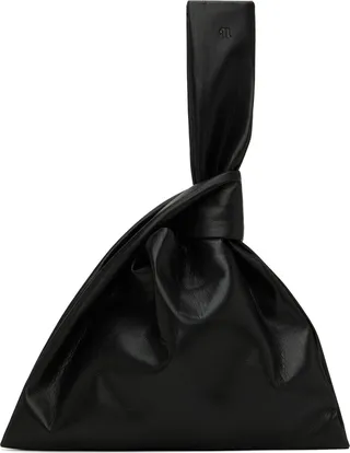 Nanushka Black Jen Vegan Leather Clutch