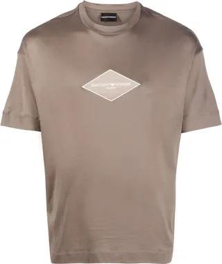 logo-embroidered short-sleeve T-shirt
