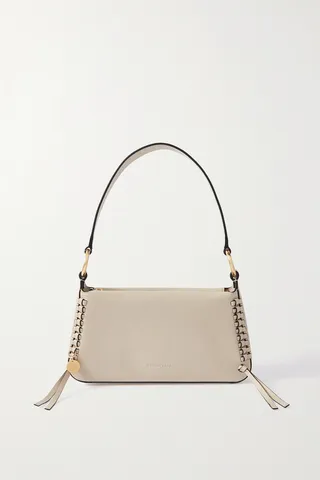 See By Chloé - Tilda Whipstitched Leather Shoulder Bag - Neutrals