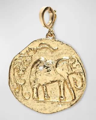 18k Diamond Large Elefante Charm