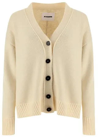 Jil Sander Knit V-Neck Cardigan