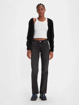 Levi's Low Pitch Bootcut Women's Jeans - Worn In Black