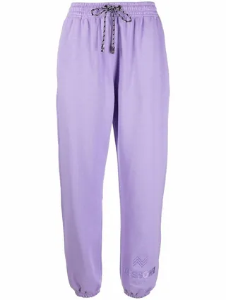 Logo-Embroidered Cotton Track Pants