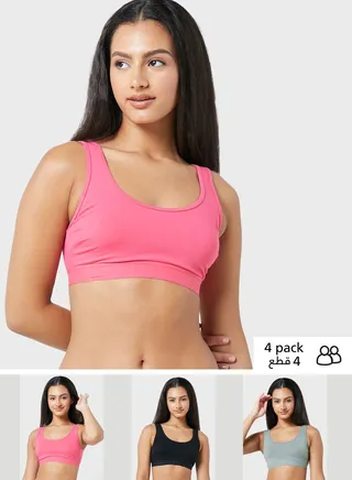 3 Pack Non Wired Crop Tops
