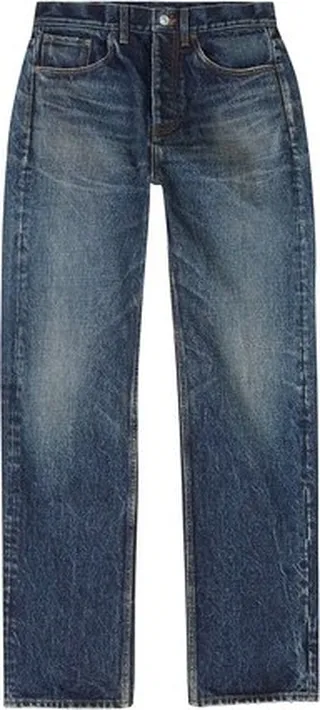 Wide cut denim pants