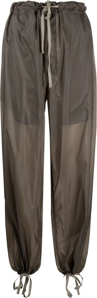 Drawstring-Waist High-Waisted Trousers