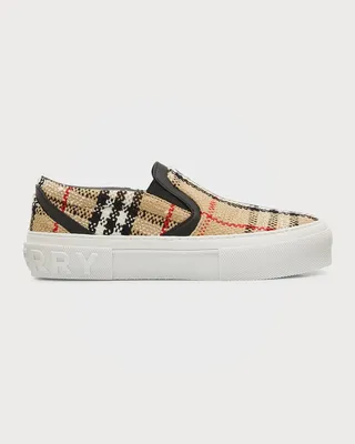 Curt Check Boucle Slip-On Sneakers