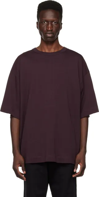 Dries Van Noten Purple Crewneck T-Shirt