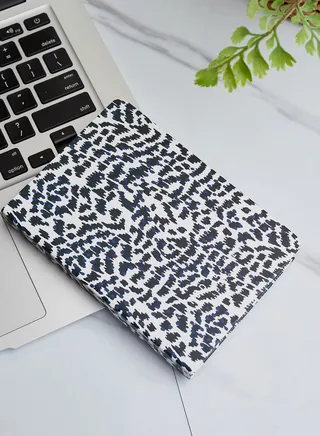 Elennee Mono Leopard Print A6 Notebook