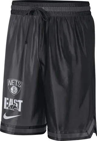 Brooklyn Nets Courtside Nike Men's Dri-FIT NBA Graphic Shorts in Black