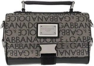Dolce & Gabbana Logo Jacquard Crossbody Bag